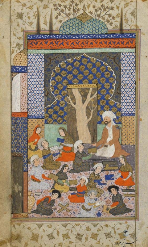 لیلی و مجنون در مکتب